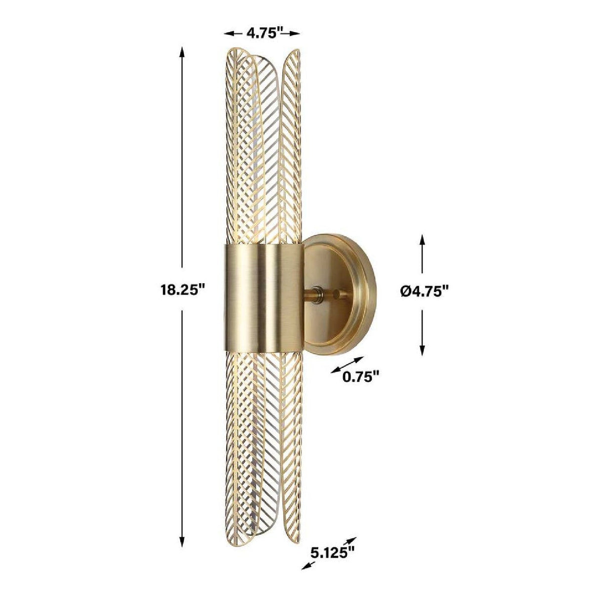 Brass Cutout LED Wall Lamp | Uttermost Cret - www.oroa.com