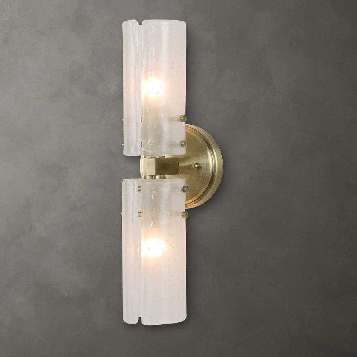 Seeded Glass Panels Wall Lamp | Uttermost Mistie - www.oroa.com