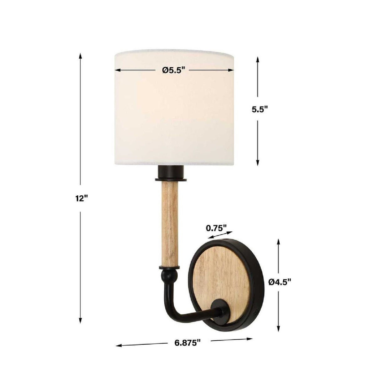 Modern European furniture - White Linen Wall Lamp - www.oroa.com