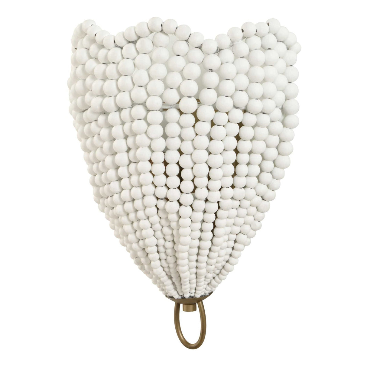 Modern European furniture - White Wooden Beads Wall Lamp - www.oroa.com