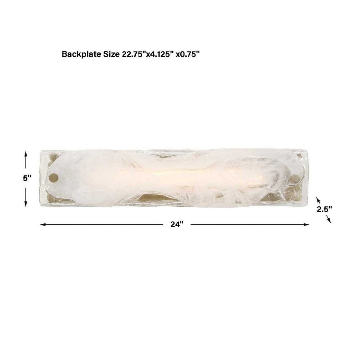 White Swirl Glass Wall Lamp | Uttermost Taffy - www.oroa.com