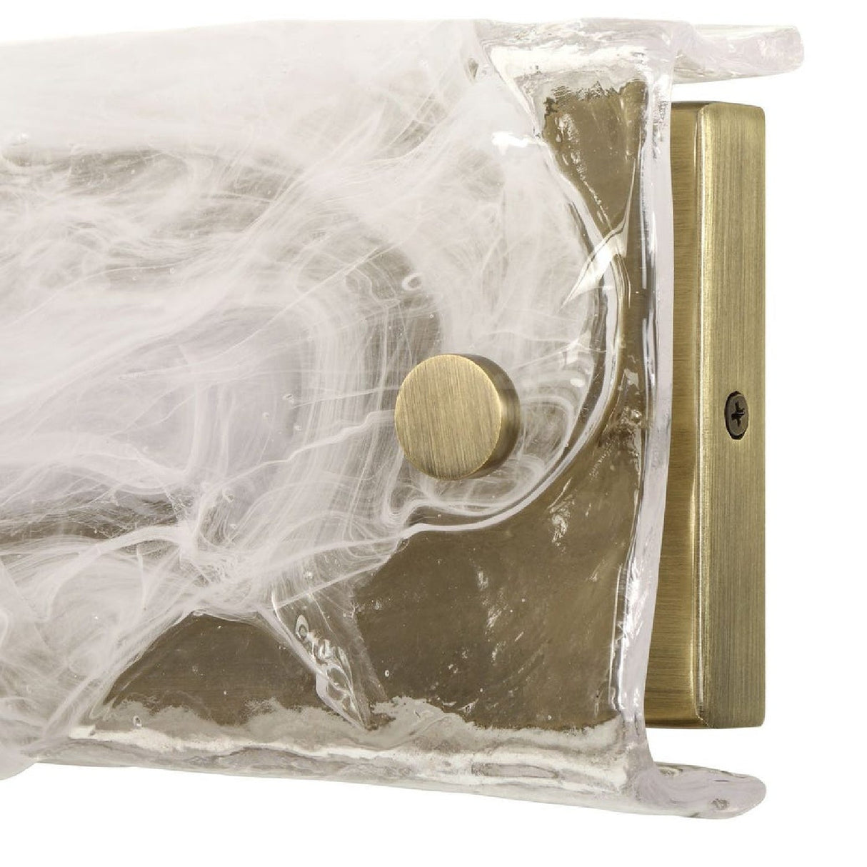 White Swirl Glass Wall Lamp | Uttermost Taffy - www.oroa.com