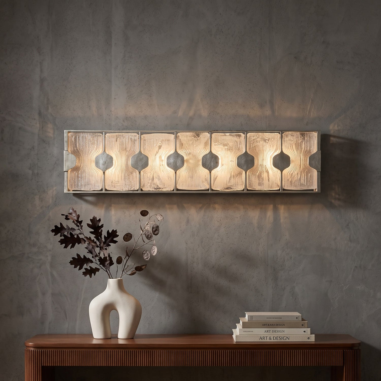 Swirl Glass 4-Light Vanity Lamp | Uttermost Rene - www.oroa.com