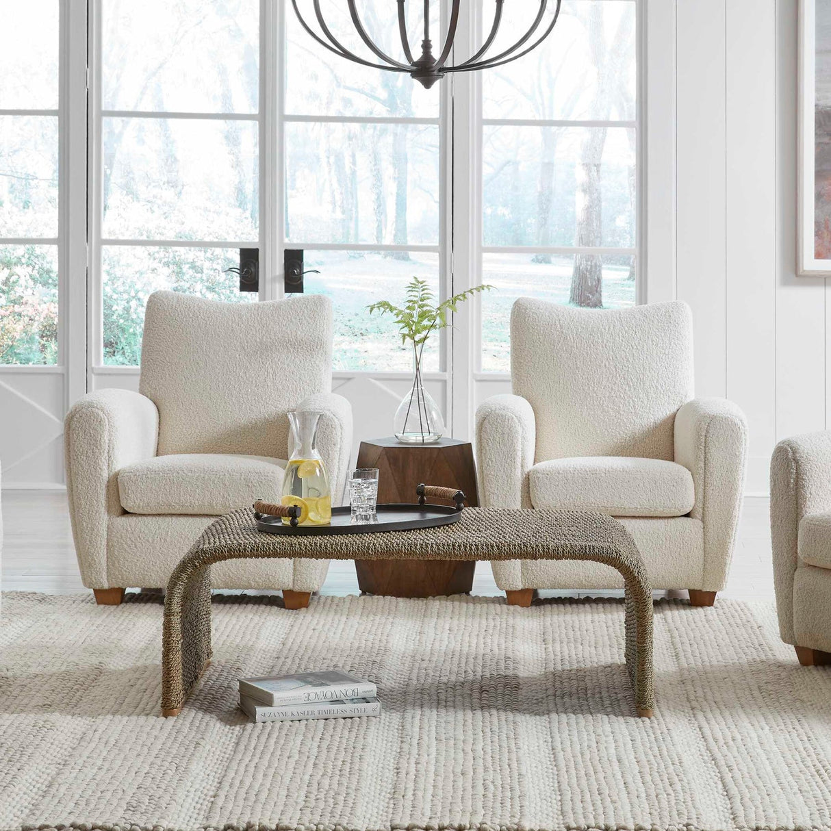 Modern European furniture - Woven Seagrass Coffee Table - www.oroa.com