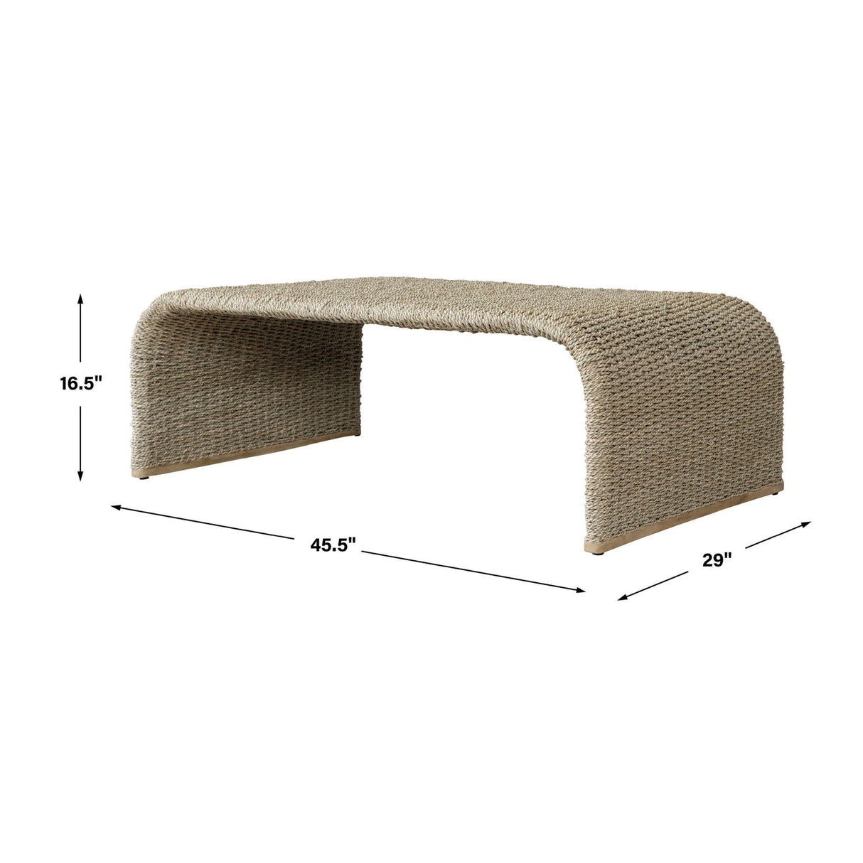 Modern European furniture - Woven Seagrass Coffee Table - www.oroa.com