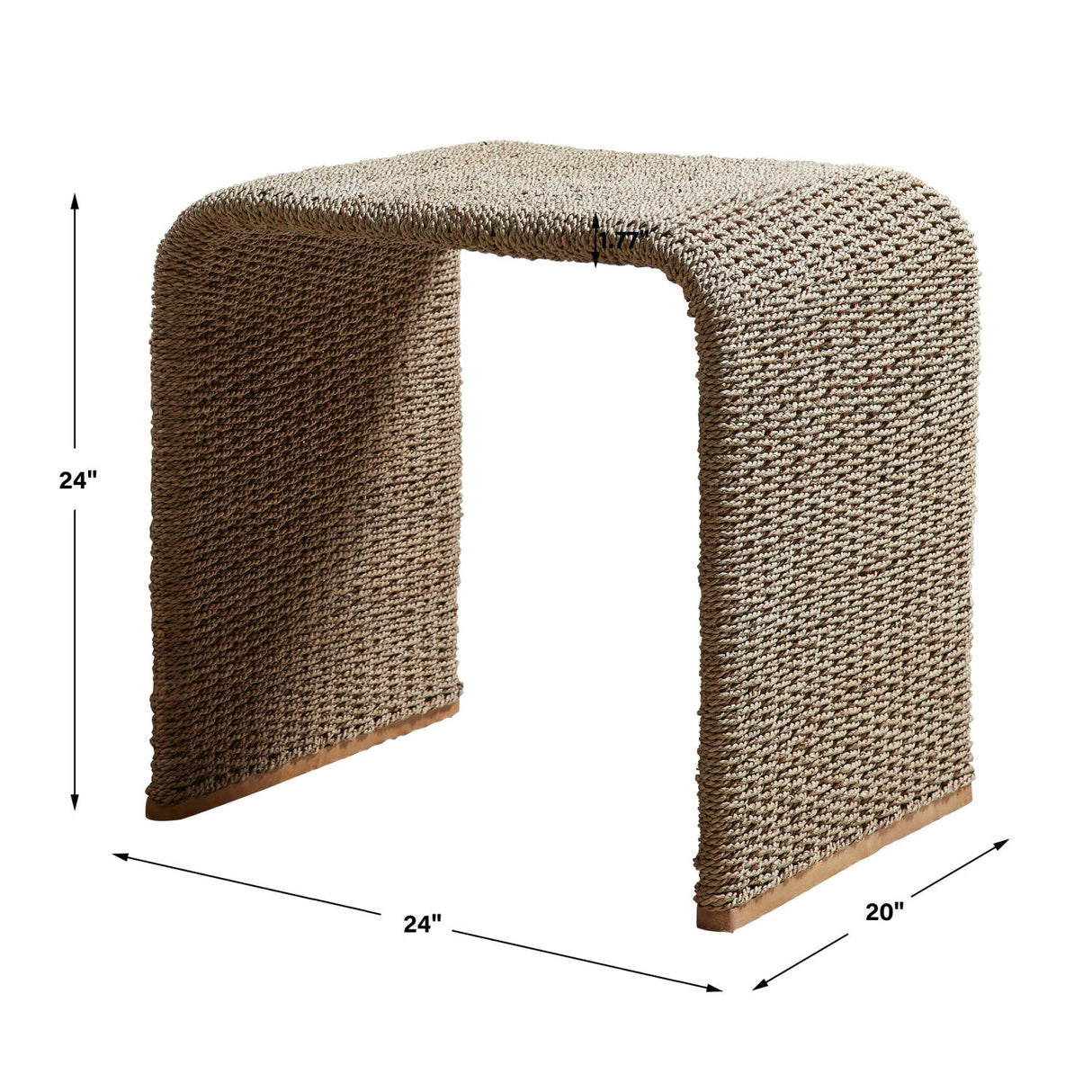 Modern European furniture - Woven Seagrass End Table - www.oroa.com