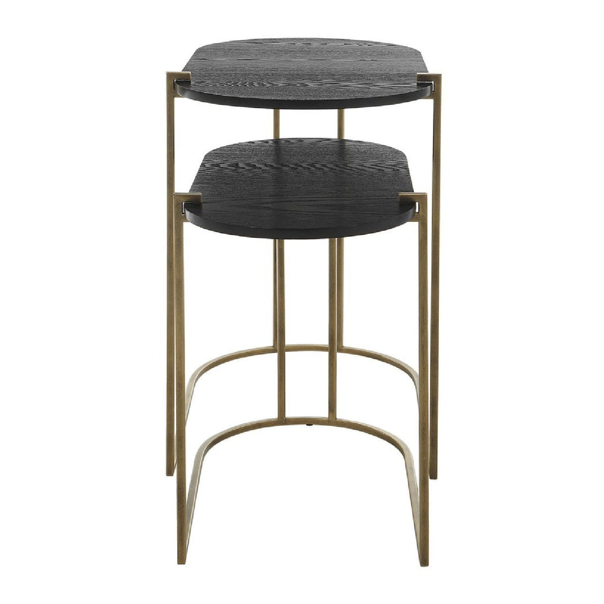 Oval Black Ash Nesting Tables (2) by Uttermost Aztec, alternate view 4