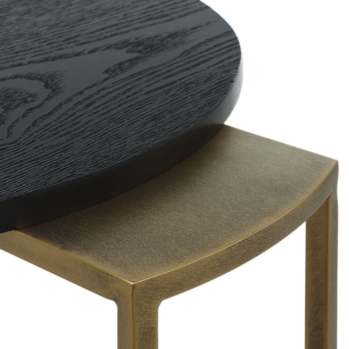 Oval Black Ash Nesting Tables (2) by Uttermost Aztec, alternate view 5