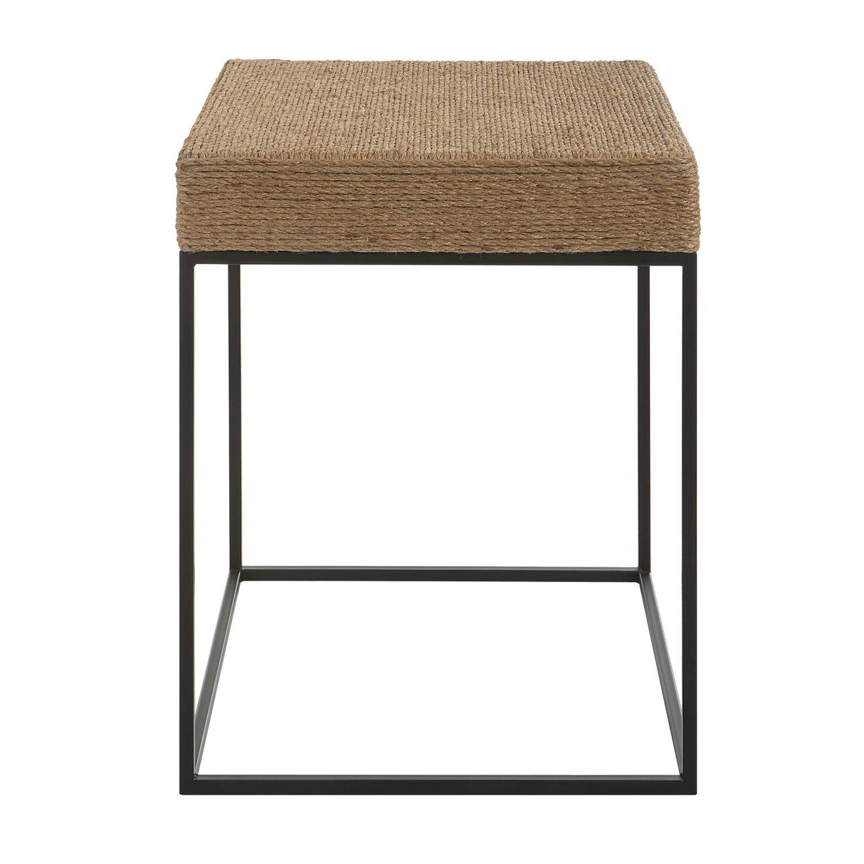 Modern European furniture - Braided Rope Square Accent Table - www.oroa.com