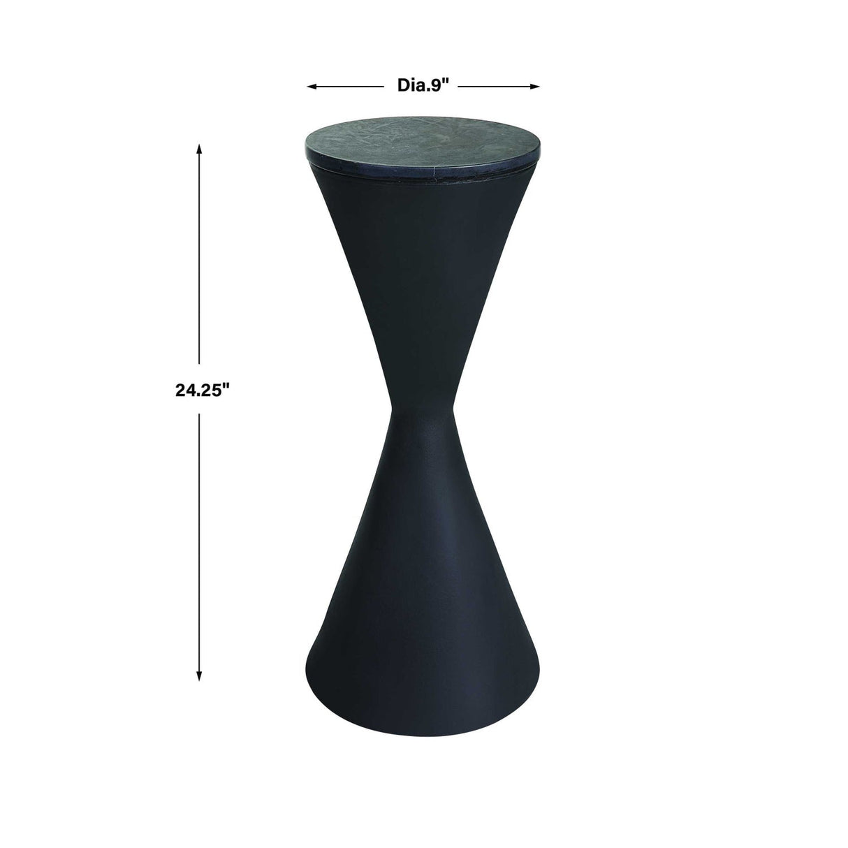 Black Hourglass Drink Table by Uttermost Time's Up, alternate view 5