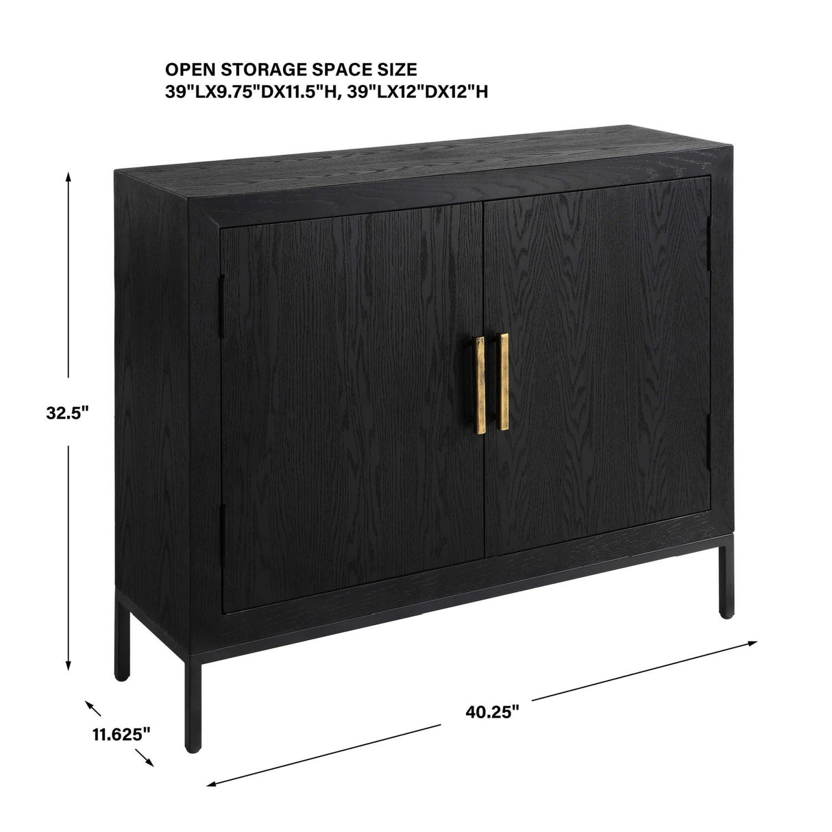 Modern European furniture - 2-Door Oak Veneer Cabinet - www.oroa.com
