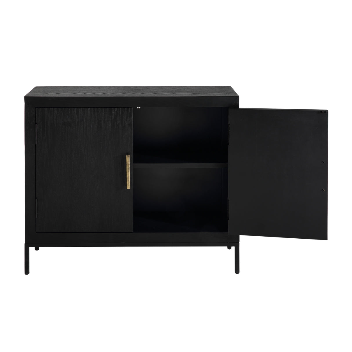 2-Door Oak Veneer Cabinet | Oroa.com