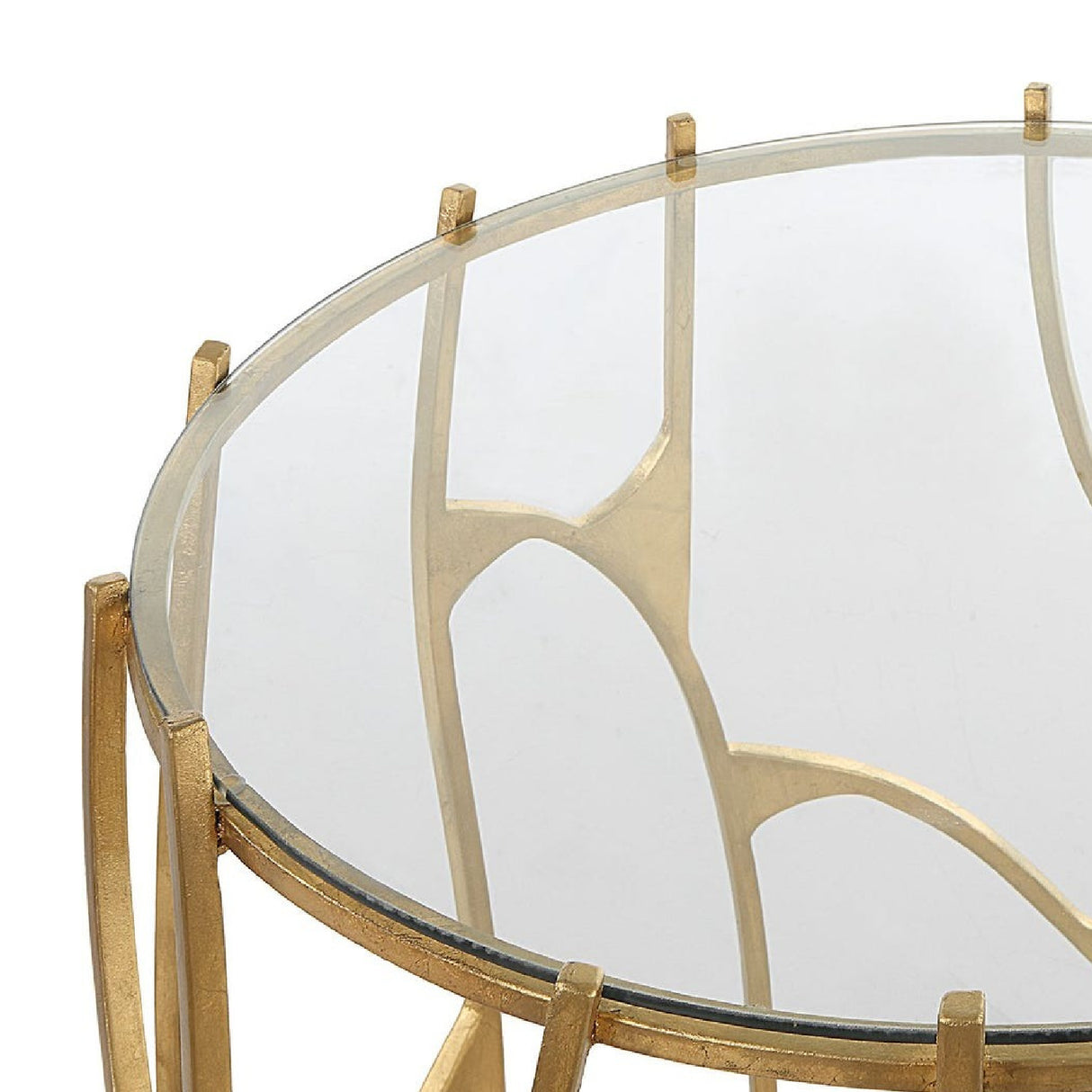 Gold Sculptural Side Table | Uttermost Ritual