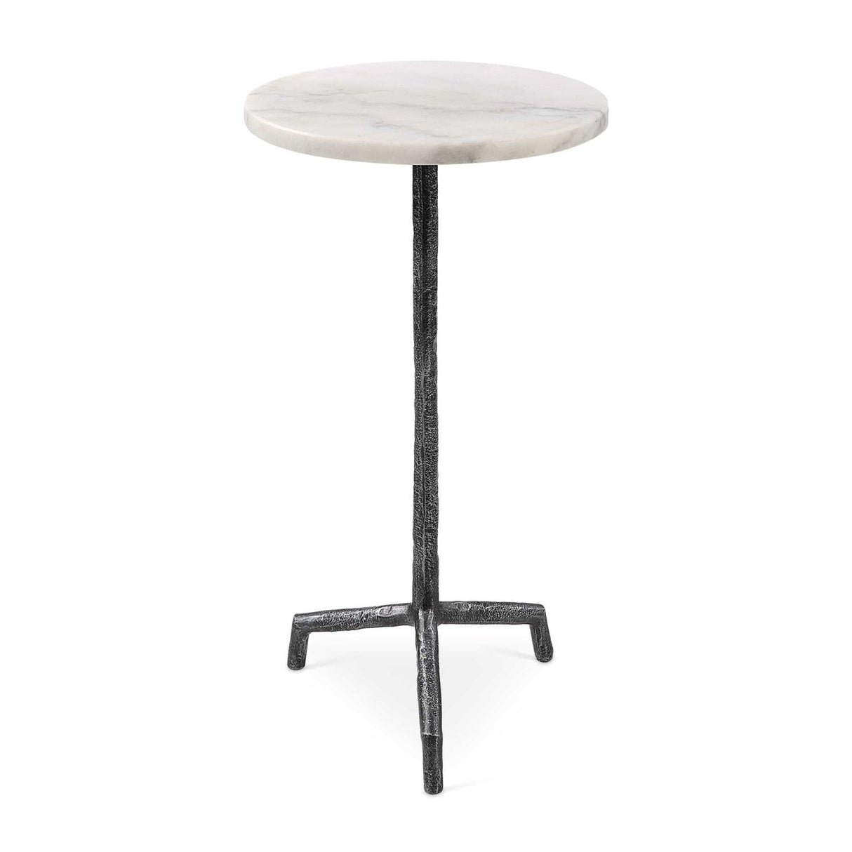 Modern European furniture - White Marble Pedestal Drink Table - www.oroa.com