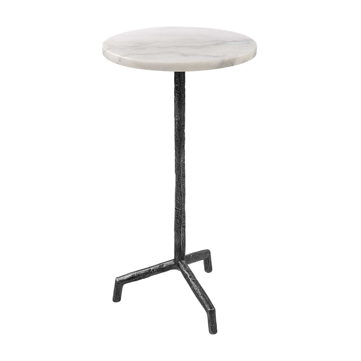 Modern European furniture - White Marble Pedestal Drink Table - www.oroa.com