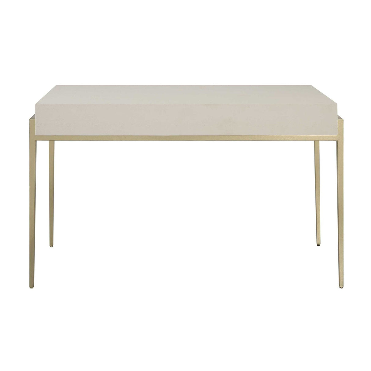 White Shagreen 2-Drawer Desk by Uttermost Jewel, alternate view 6