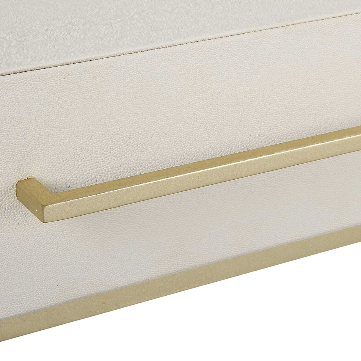 White Shagreen 2-Drawer Desk by Uttermost Jewel, alternate view 7