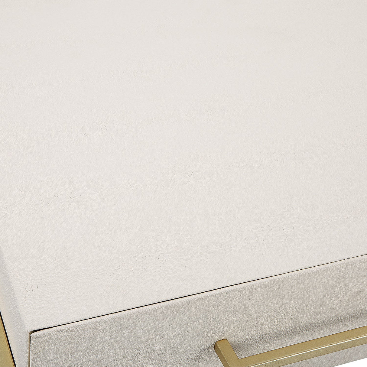 White Shagreen 2-Drawer Desk by Uttermost Jewel, alternate view 8