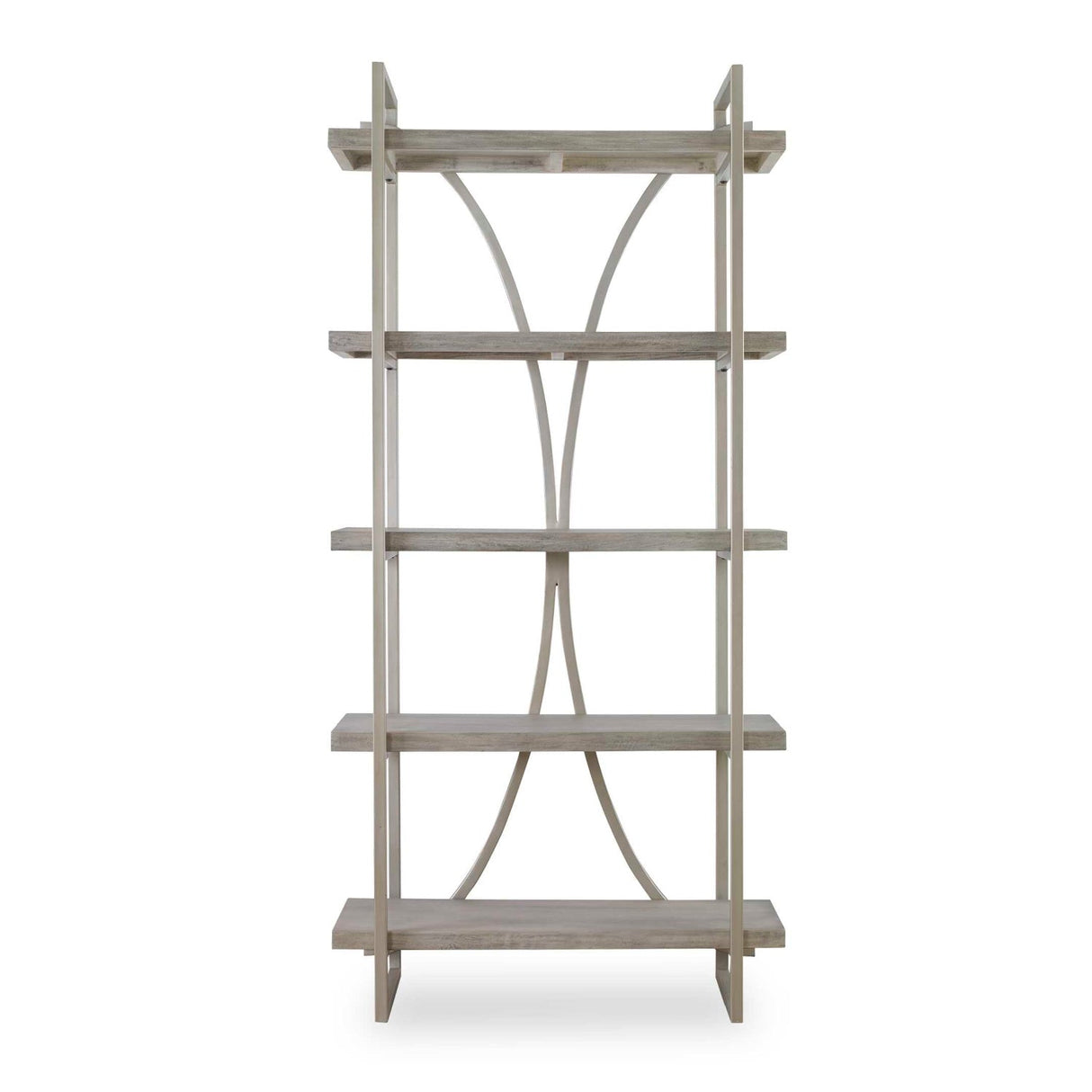 Modern European furniture - Silver Framed Wooden Bookshelf - www.oroa.com