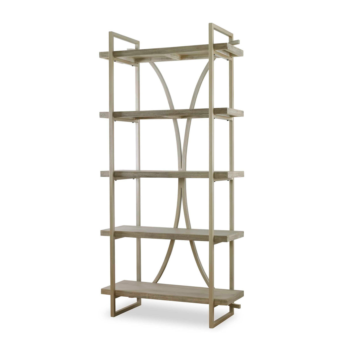 Modern European furniture - Silver Framed Wooden Bookshelf - www.oroa.com