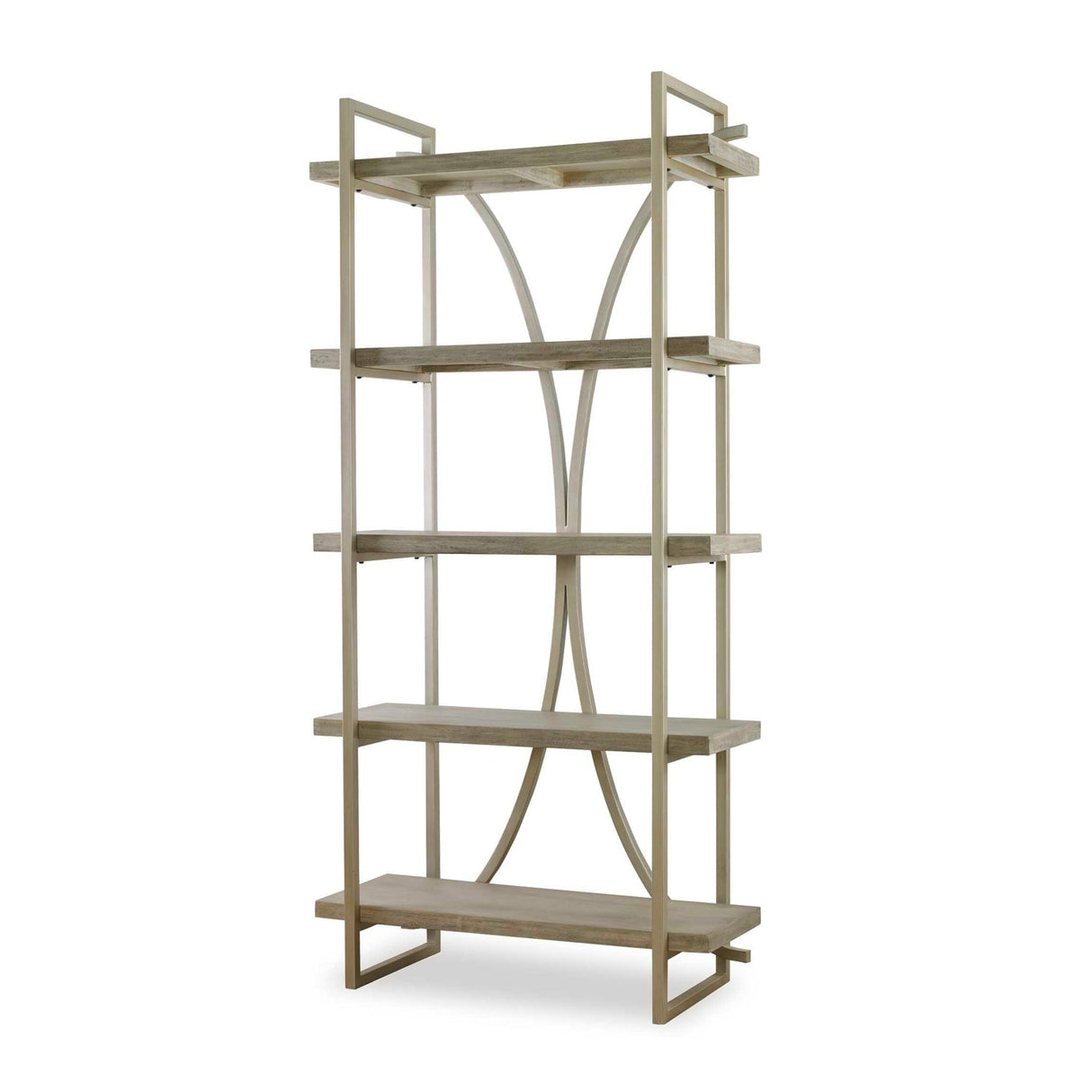 Modern European furniture - Silver Framed Wooden Bookshelf - www.oroa.com