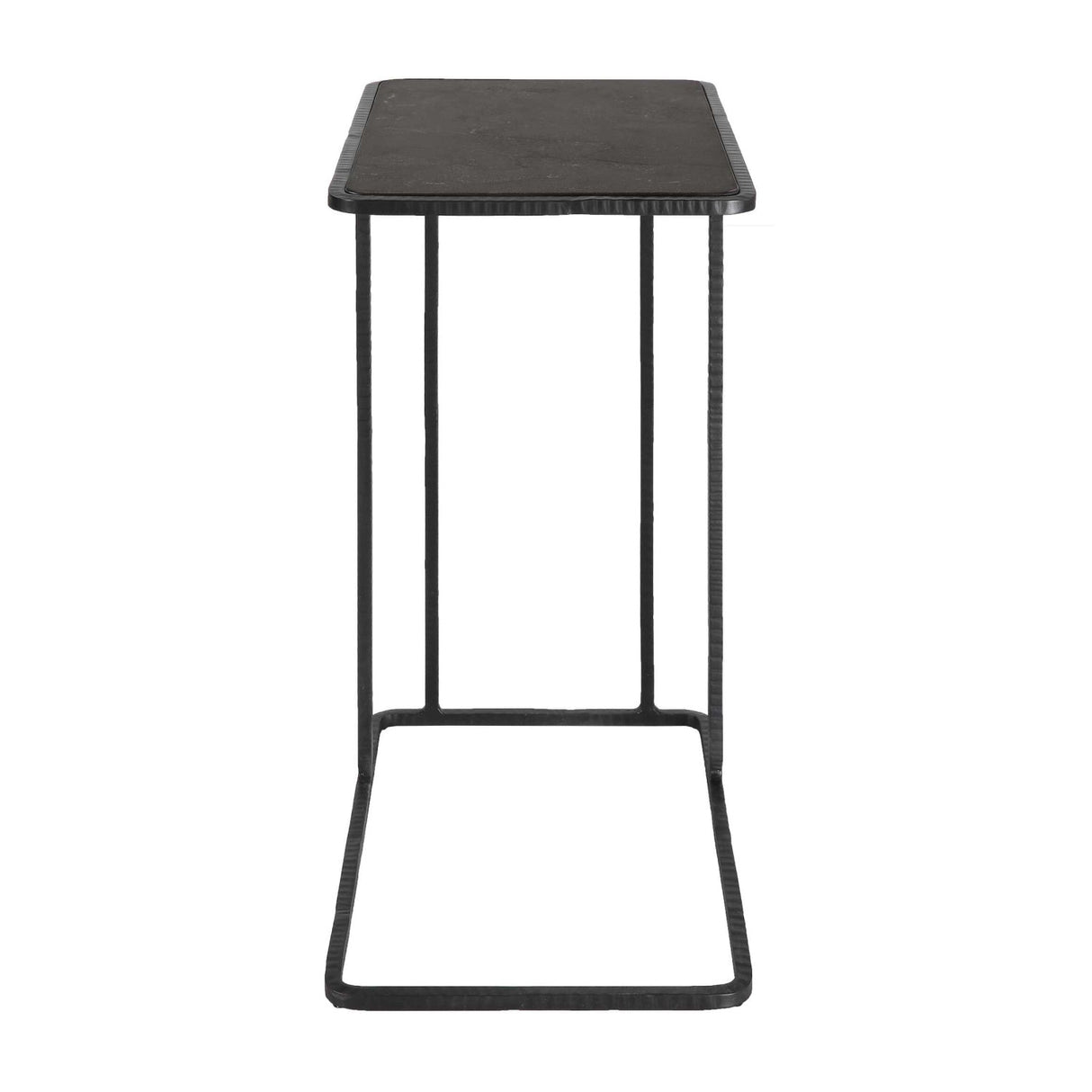 Bluestone C-Shaped Accent Table by Uttermost Cavern, alternate view 3