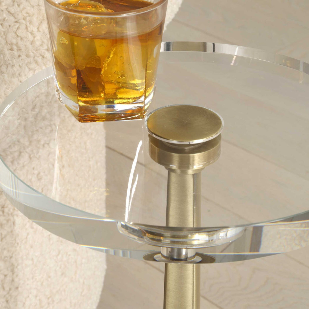 Round Crystal Drink Table by Uttermost Groove, alternate view 10