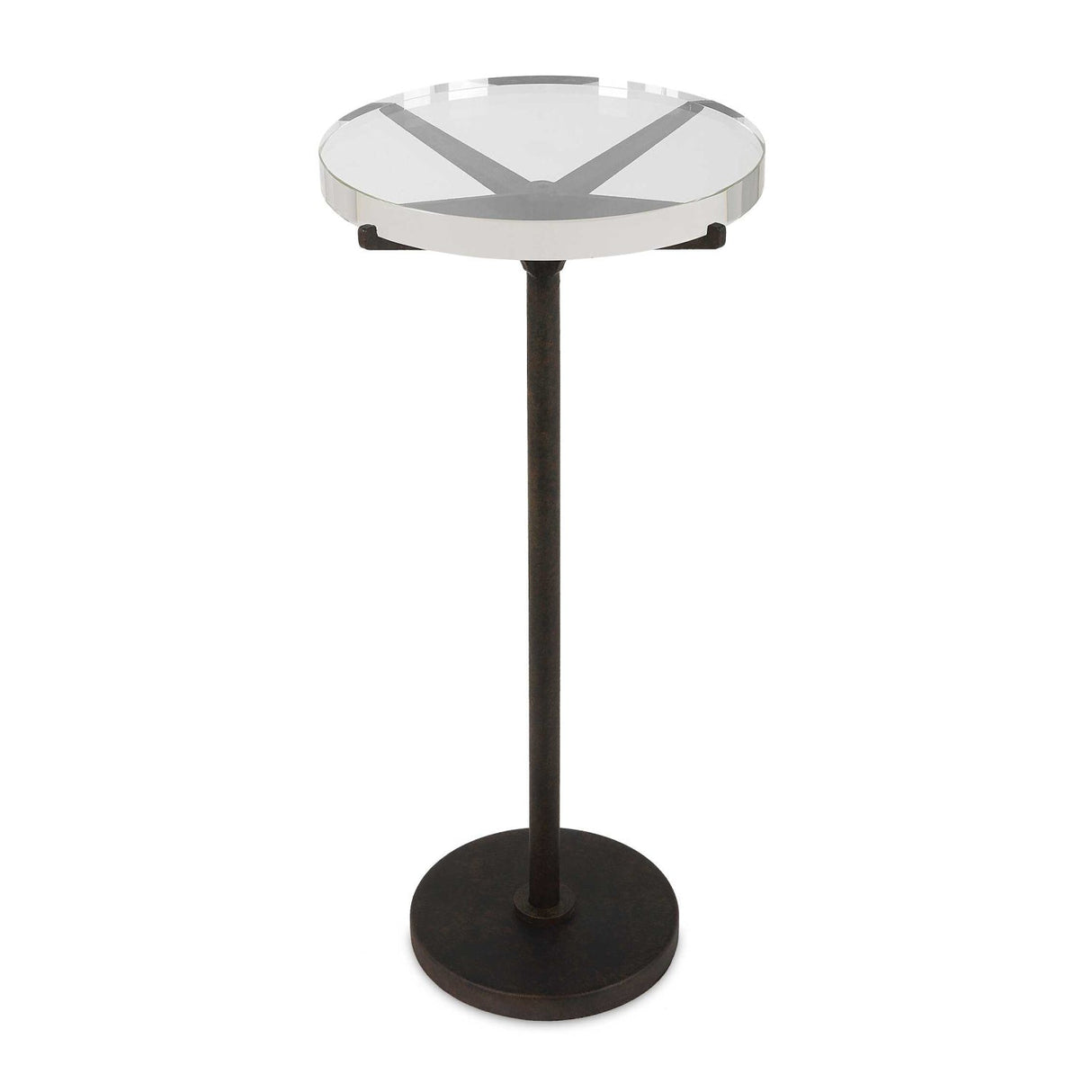 Modern European furniture - Round Crystal Accent Table - www.oroa.com