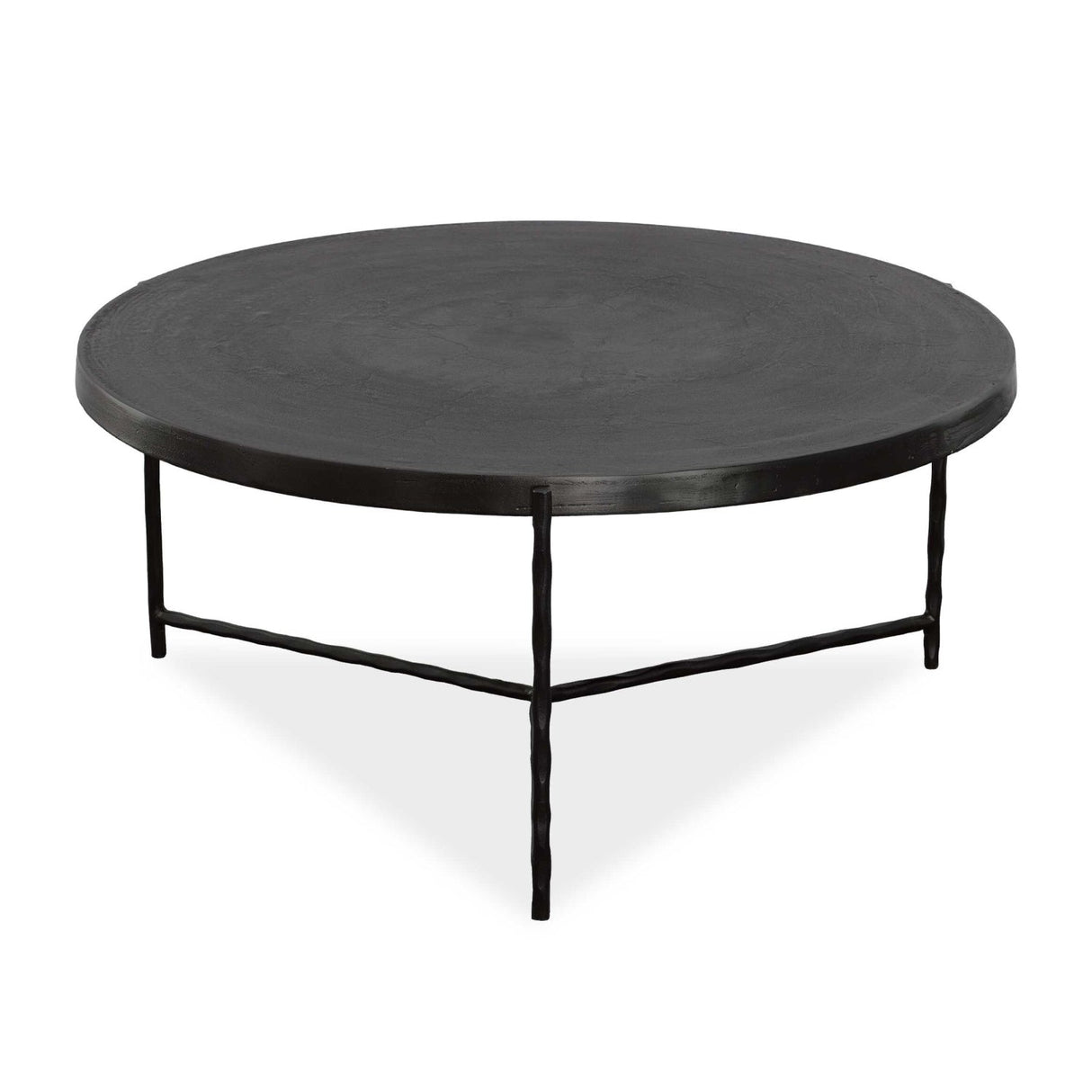 Black Aluminum Round Coffee Table by Uttermost Trellick, alternate view 3