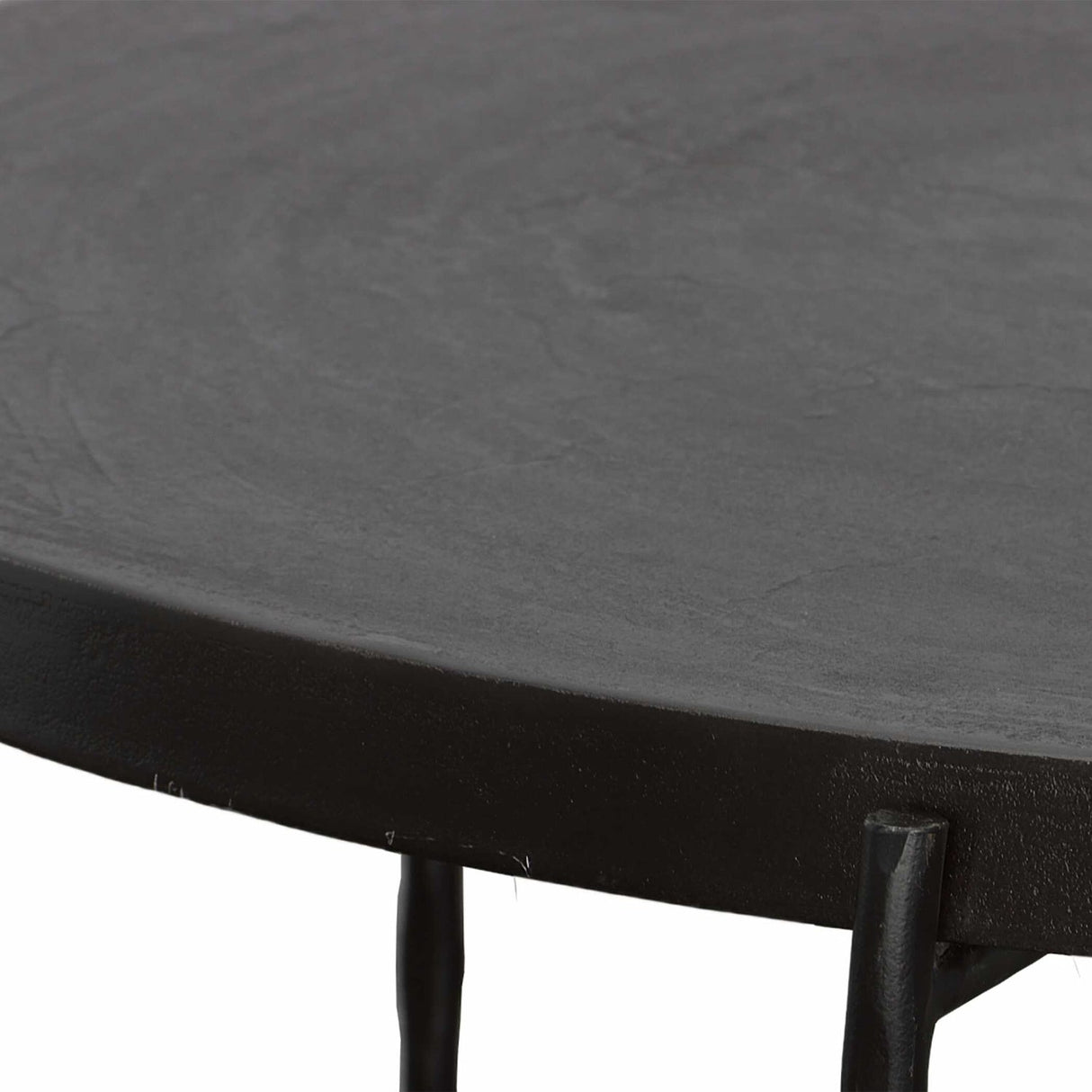 Black Aluminum Round Coffee Table by Uttermost Trellick, alternate view 5