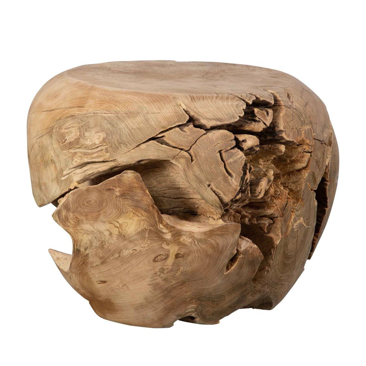 Organic Bleached Teak Side Table by Uttermost Sola