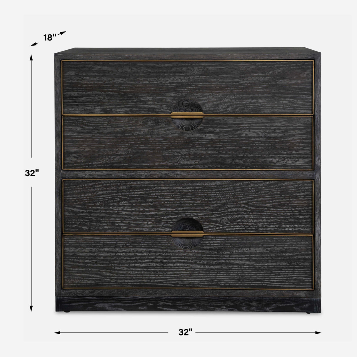 Dark Oak 4-Drawer Chest | Oroa.com