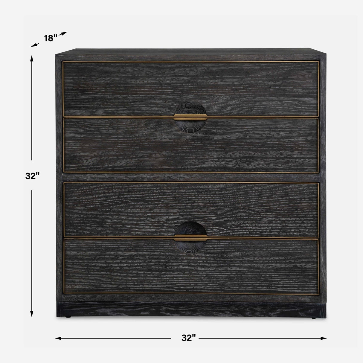 Dark Oak 4-Drawer Chest by Uttermost Besos, alternate view 9
