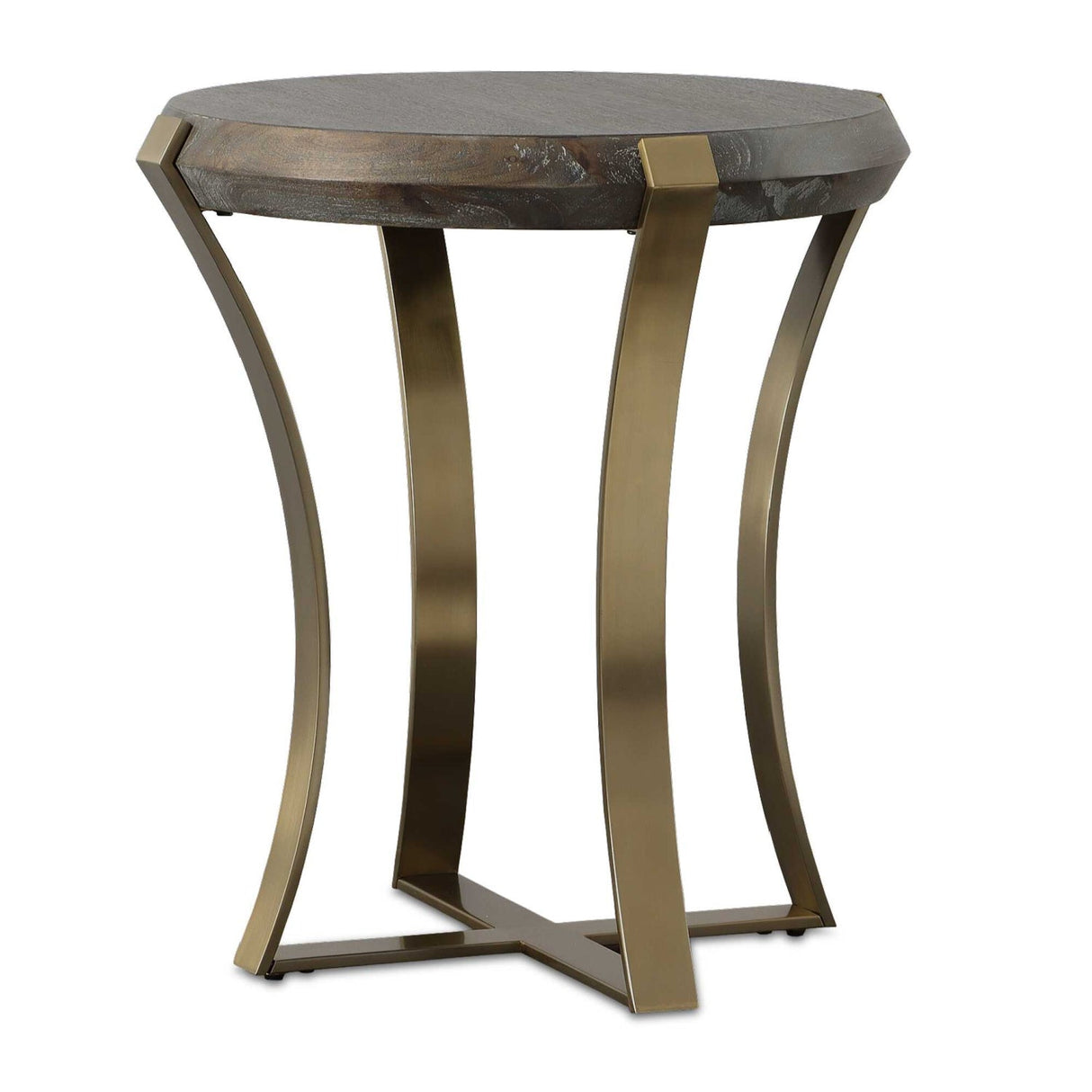 Modern European furniture - Dark Acacia Veneer Side Table - www.oroa.com