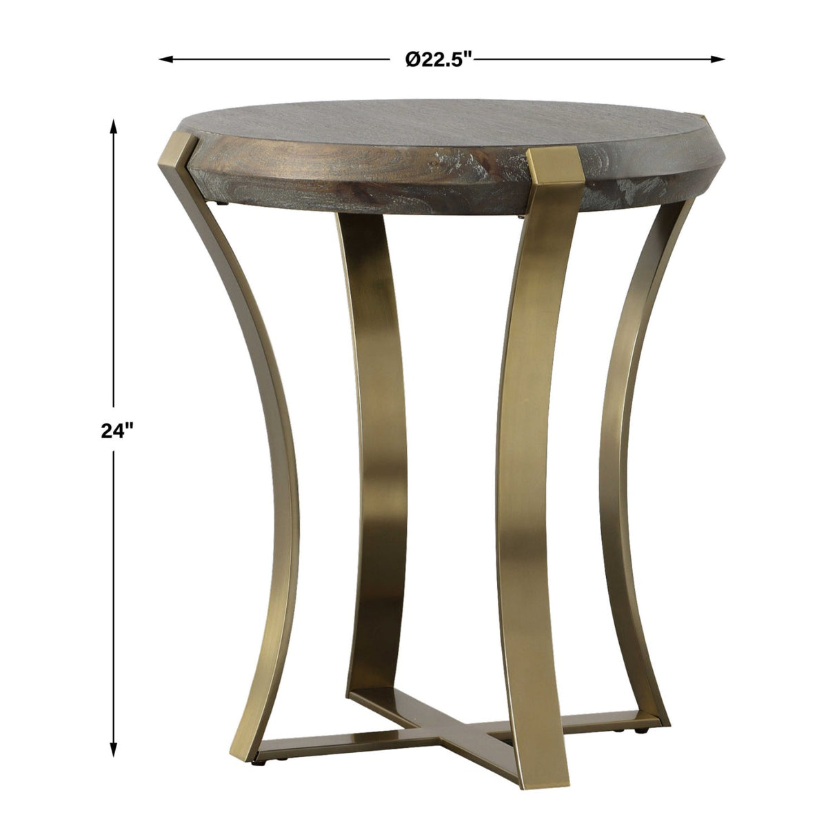 Modern European furniture - Dark Acacia Veneer Side Table - www.oroa.com