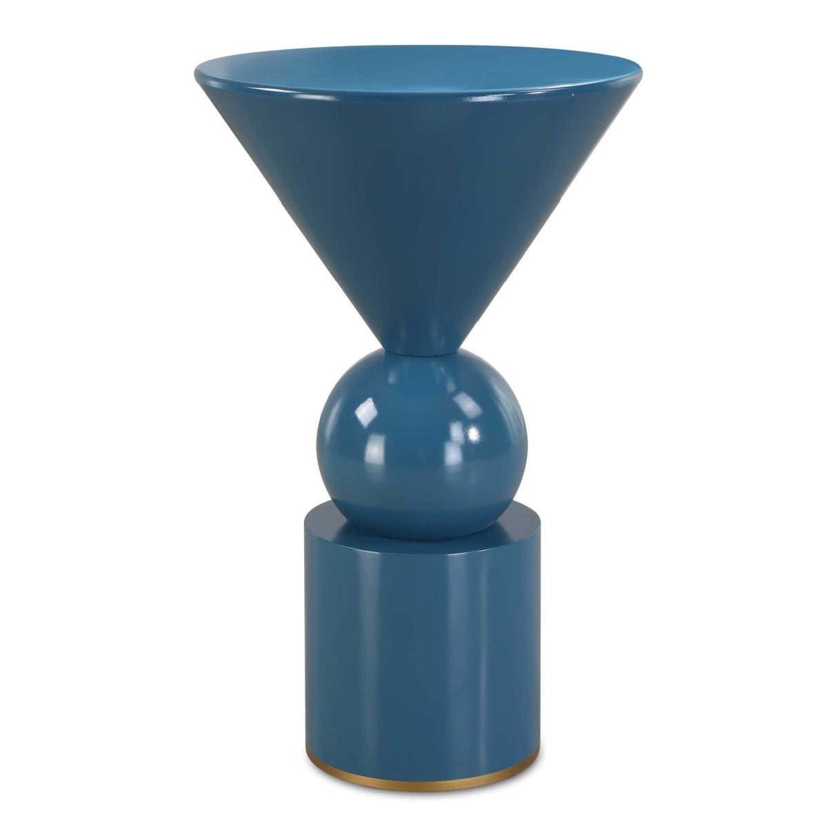 Modern European furniture - Blue Geometrical Accent Table - www.oroa.com