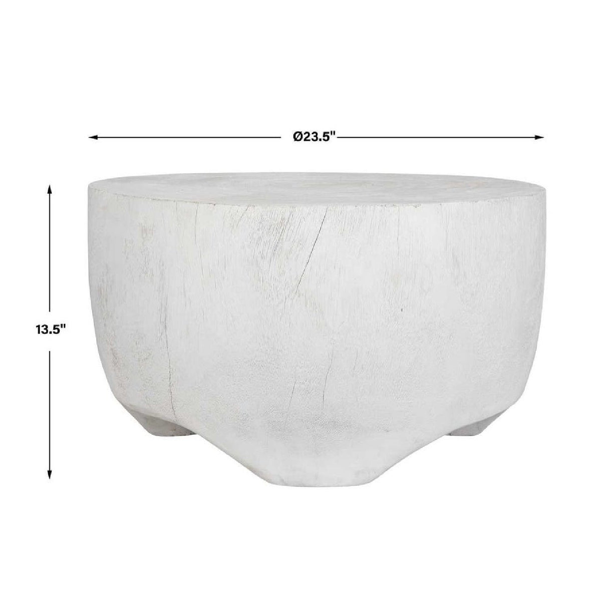 Modern European furniture - Carved Suar Wood Coffee Table - www.oroa.com