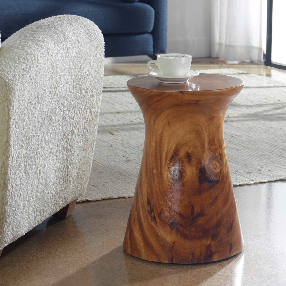 Solid Suar Wood Accent Table by Uttermost Swell, alternate view 2