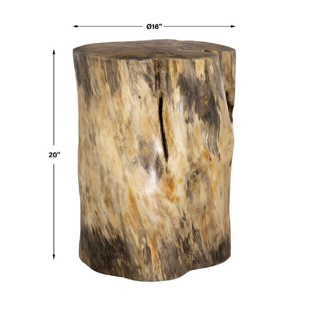 Tamarind Wood Accent Stool by Uttermost Habitat, alternate view 6