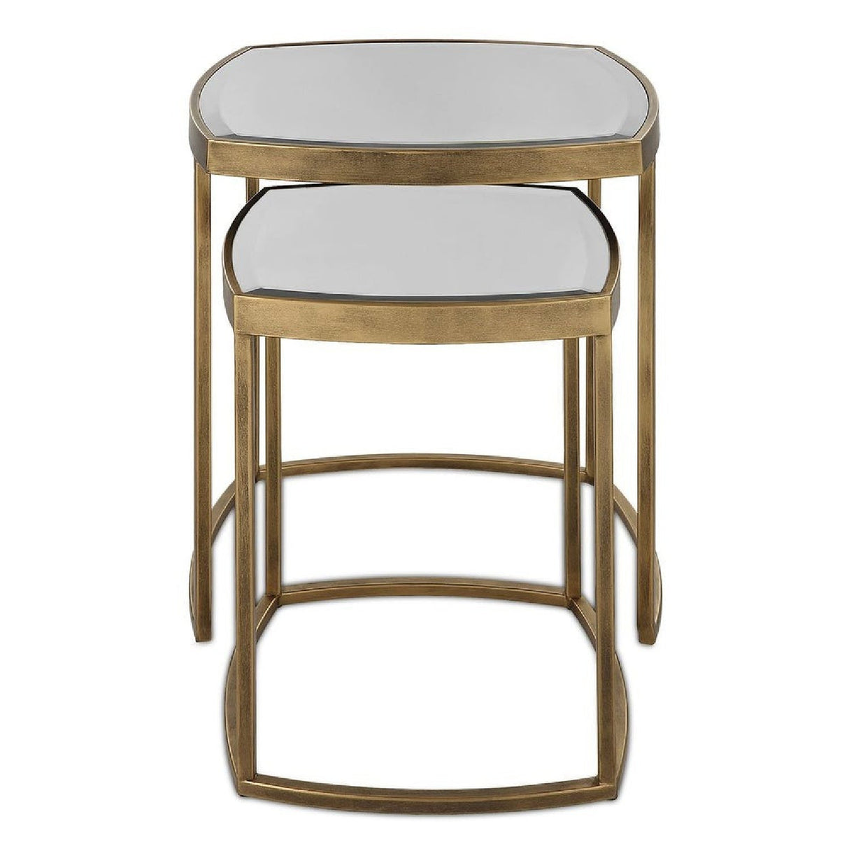 Beveled Mirror Nesting Side Tables (2) by Uttermost Vista, alternate view 3