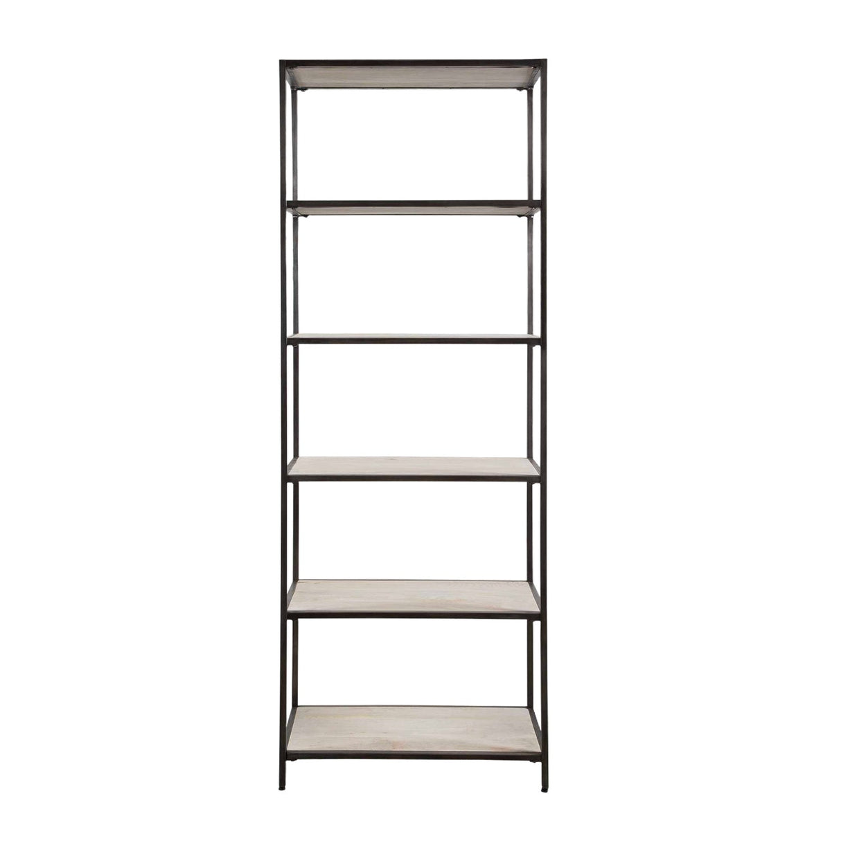 Modern European furniture - Whitewashed Mango Wood Bookshelf - www.oroa.com
