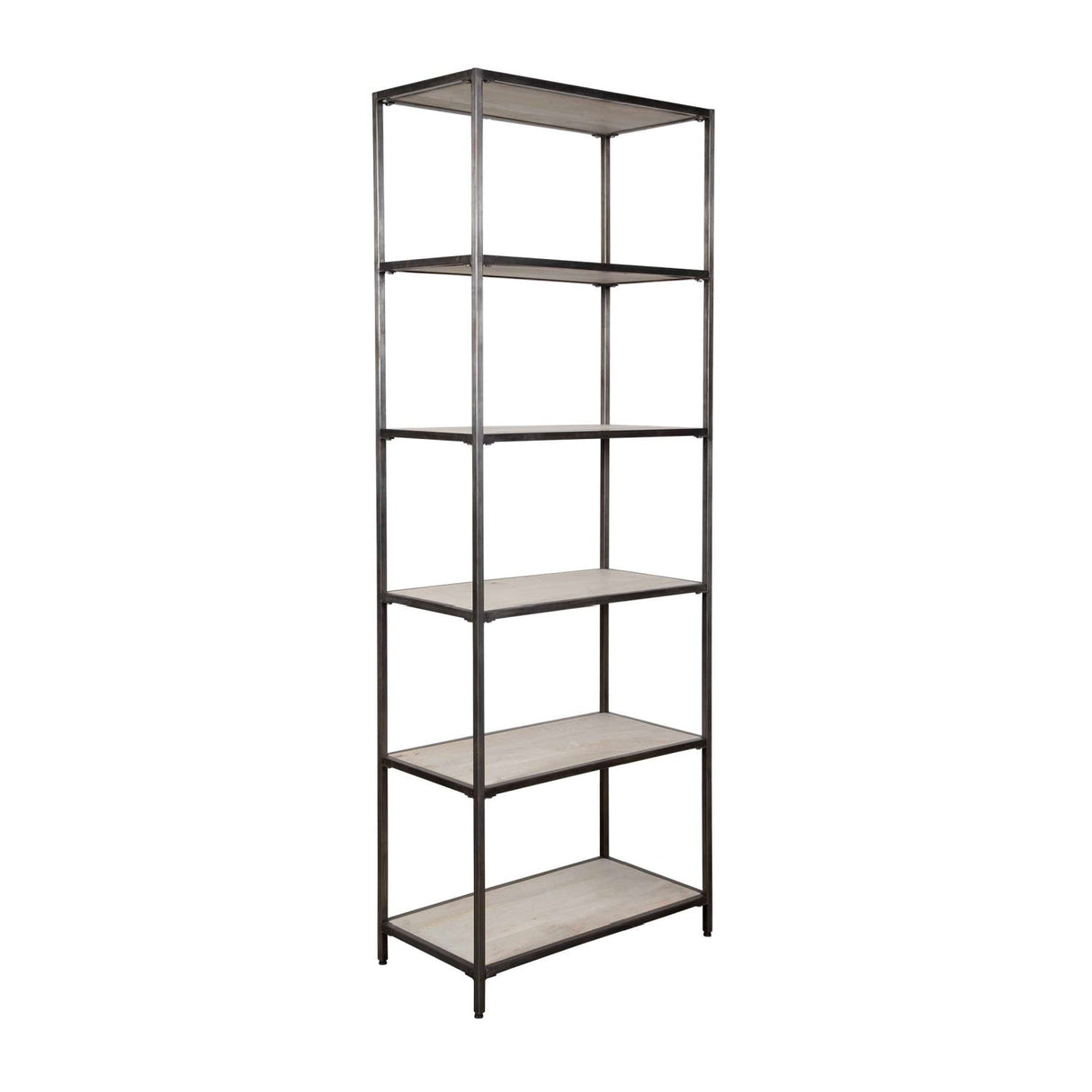 Modern European furniture - Whitewashed Mango Wood Bookshelf - www.oroa.com
