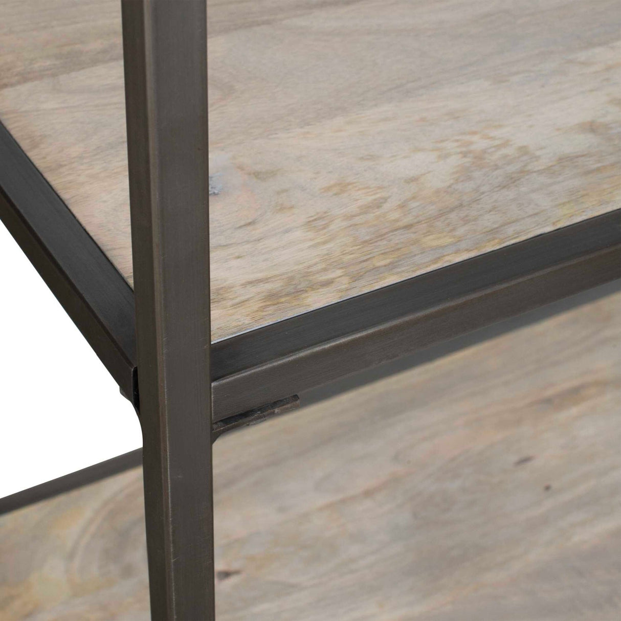 Modern European furniture - Whitewashed Mango Wood Bookshelf - www.oroa.com