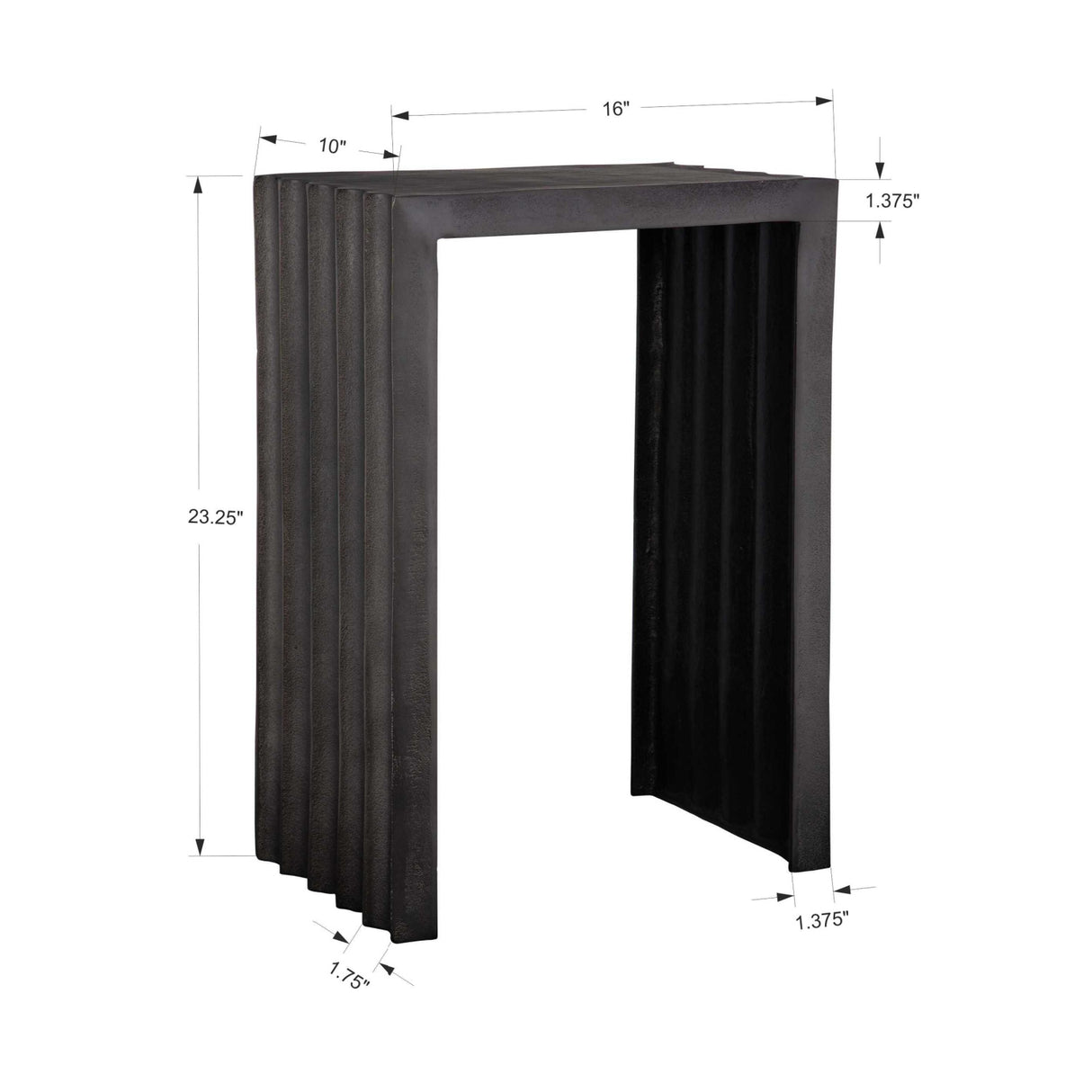 Modern European furniture - Antique Nickel Indoor/Outdoor Accent Table - www.oroa.com