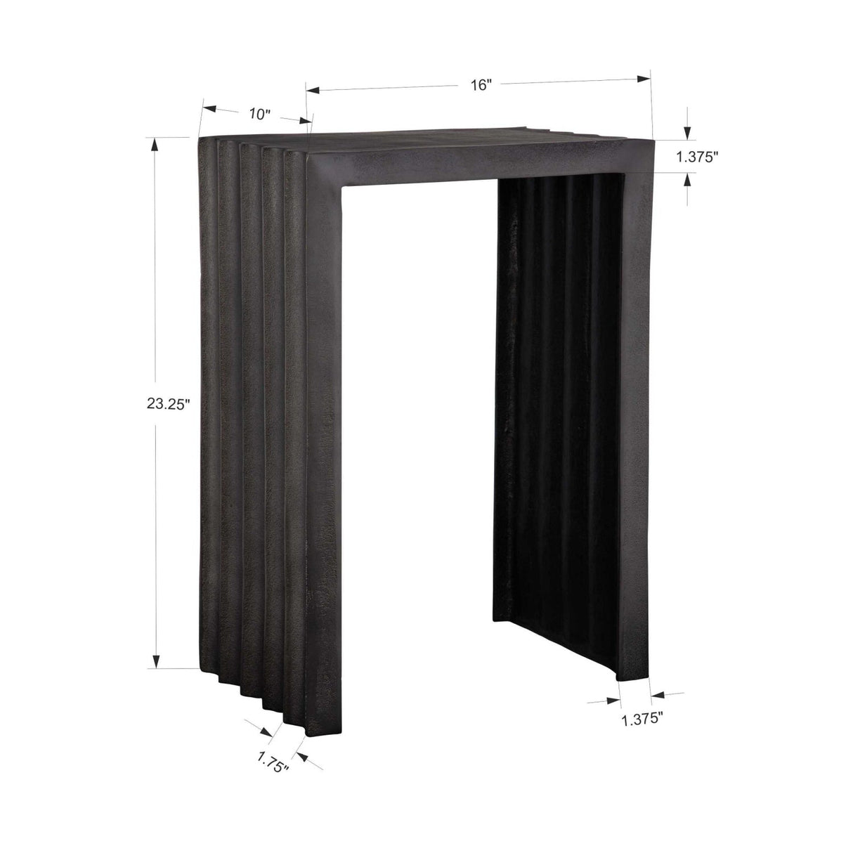 Modern European furniture - Antique Nickel Indoor/Outdoor Accent Table - www.oroa.com