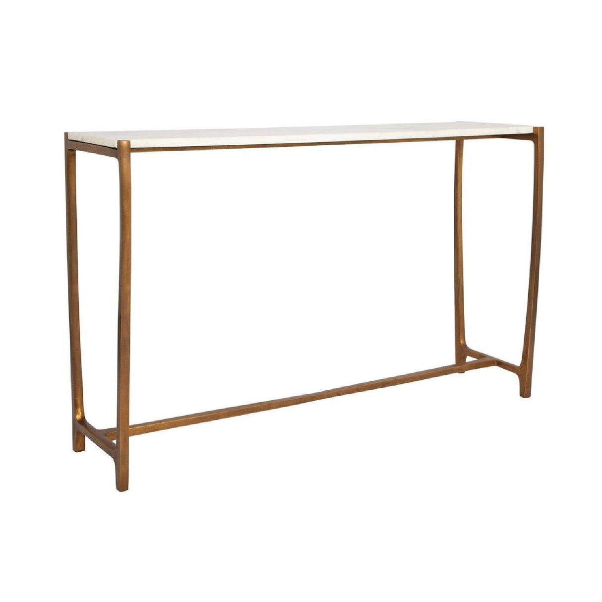 Modern European furniture - Gold Framed Marble Console Table - www.oroa.com