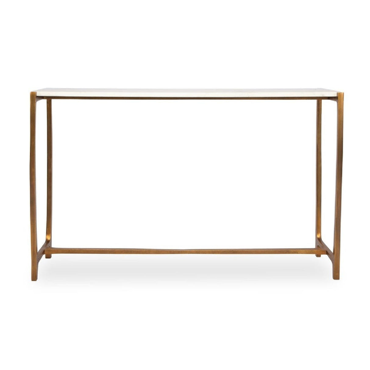 Modern European furniture - Gold Framed Marble Console Table - www.oroa.com