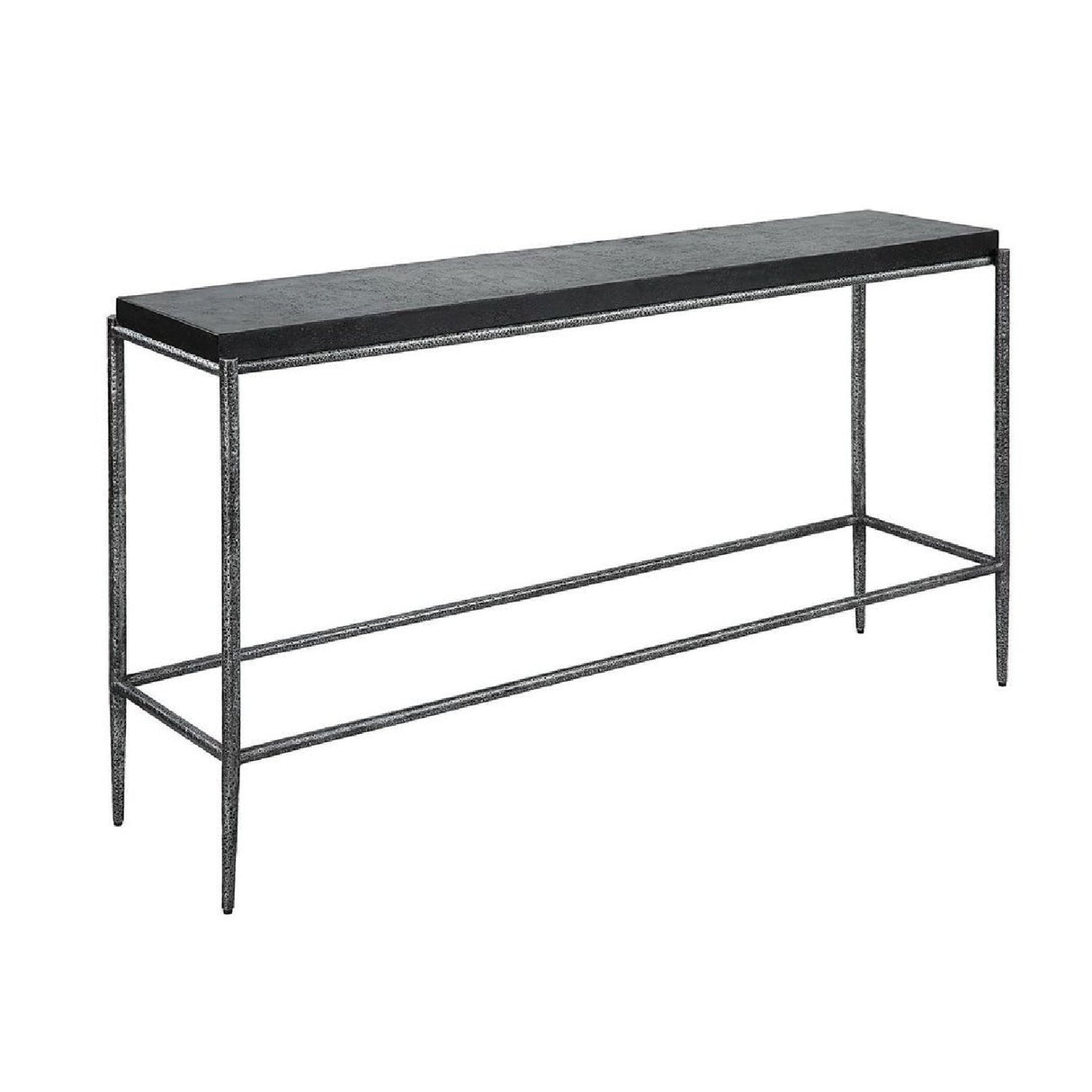 Modern European furniture - Black Concrete Console Table - www.oroa.com