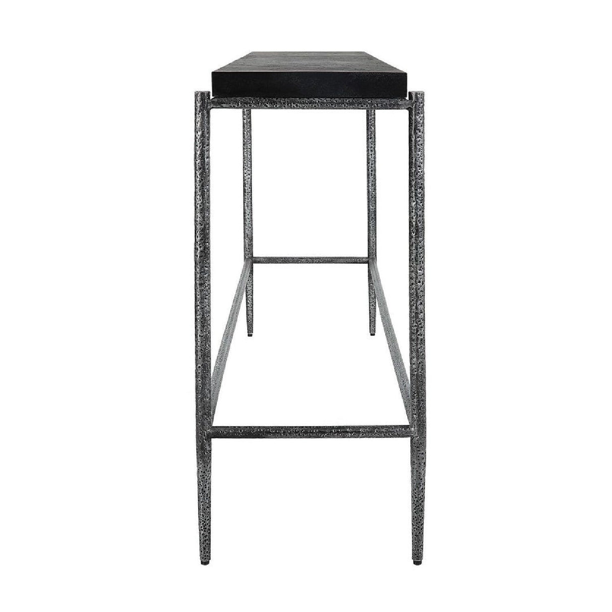 Modern European furniture - Black Concrete Console Table - www.oroa.com