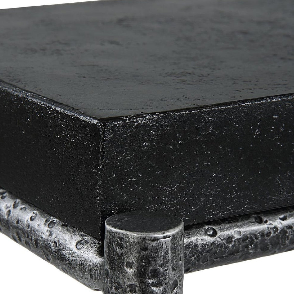 Modern European furniture - Black Concrete Console Table - www.oroa.com
